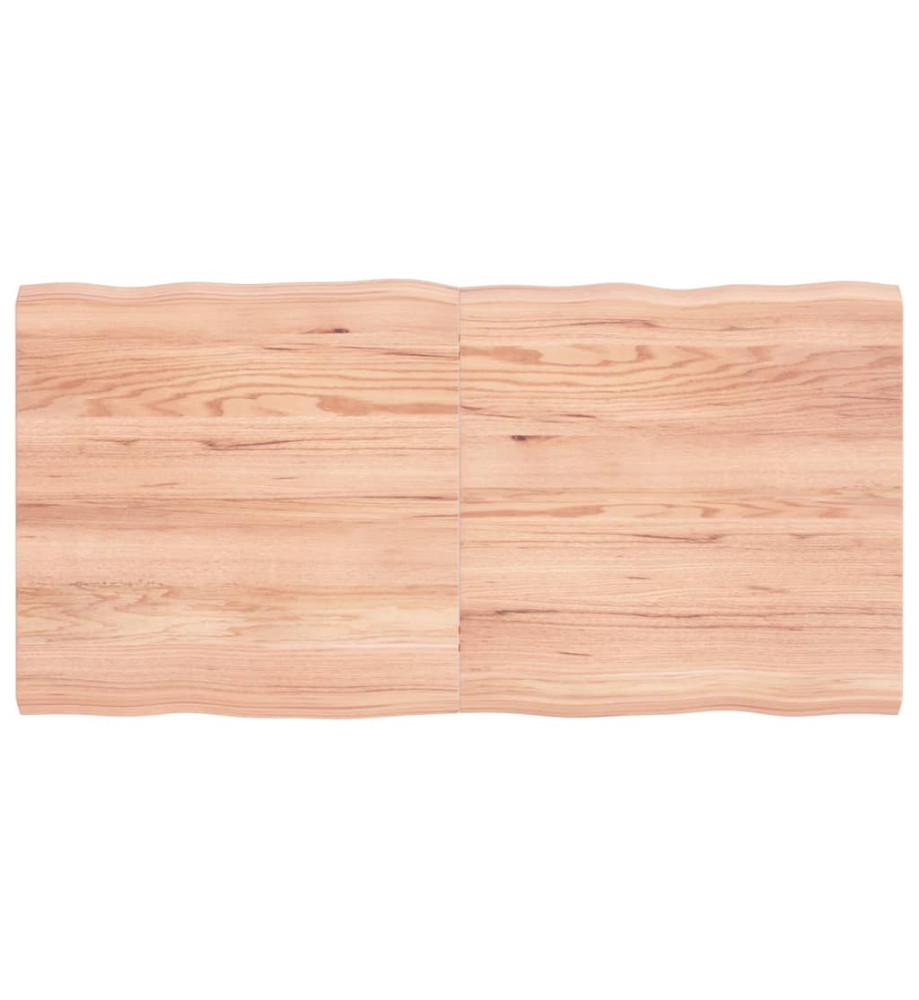 Dessus de table bois chêne massif traité bordure assortie