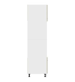 Armoire à micro-ondes Chêne sonoma 60x57x207 cm Aggloméré