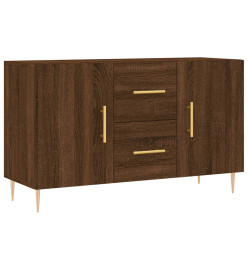 Buffet chêne marron 100x36x60 cm bois d'ingénierie