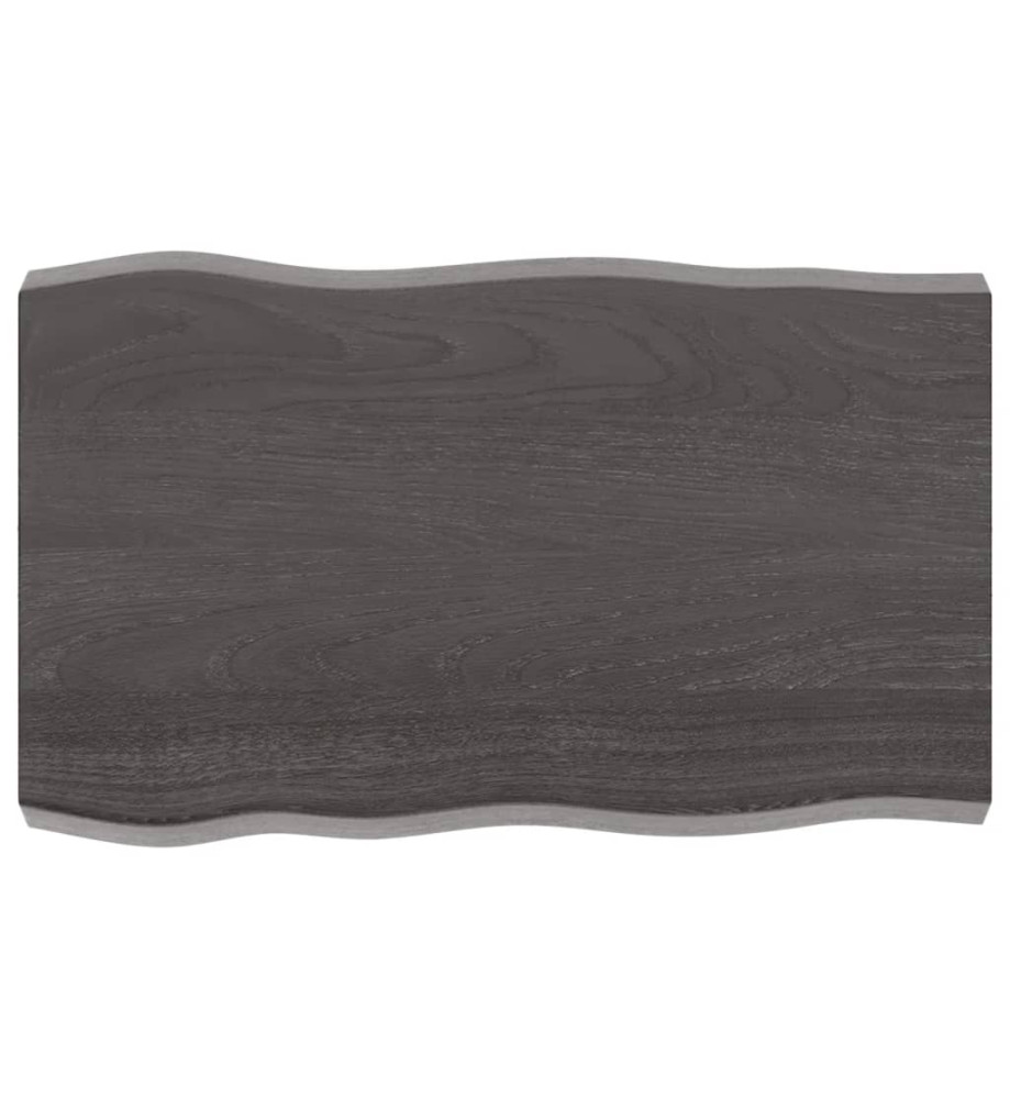 Dessus de table bois chêne massif traité bordure assortie