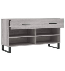 Banc à chaussures sonoma gris 102x35x55 cm bois d'ingénierie