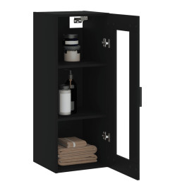 Armoire murale noir 34,5x34x90 cm