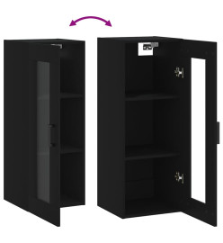 Armoire murale noir 34,5x34x90 cm