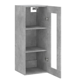 Armoire murale gris béton 34,5x34x90 cm