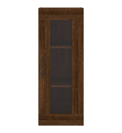 Buffet haut Chêne marron 34,5x34x180 cm Bois d'ingénierie