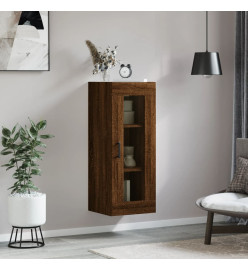 Armoire murale chêne marron 34,5x34x90 cm