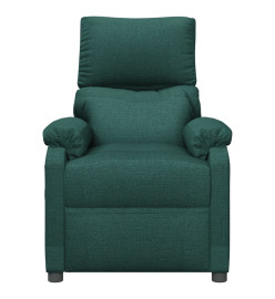 Fauteuil inclinable Vert foncé Tissu