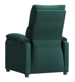 Fauteuil inclinable Vert foncé Tissu