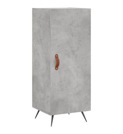 Buffet haut Gris béton 34,5x34x180 cm Bois d'ingénierie