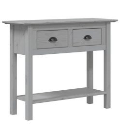 Table console BODO gris 90x34,5x73 cm bois de pin massif