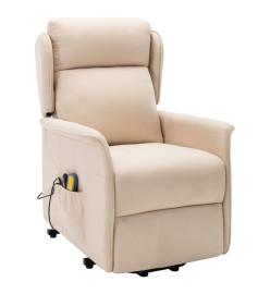 Fauteuil de massage Crème Tissu