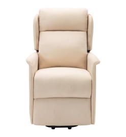 Fauteuil de massage Crème Tissu