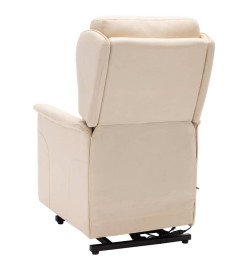 Fauteuil de massage Crème Tissu