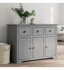 Buffet BODO gris 115x43x79,5 cm bois massif de pin