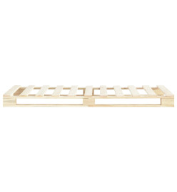 Cadre de lit de palette Bois de pin massif 100 x 200 cm