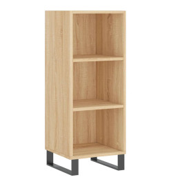 Buffet haut Chêne sonoma 34,5x34x180 cm Bois d'ingénierie