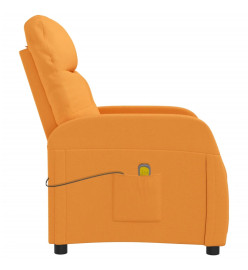 Fauteuil de massage jaune foncé tissu