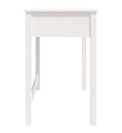 Bureau avec tiroirs Blanc 100x50x78 cm Bois massif de pin