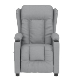 Fauteuil inclinable électrique Gris clair Tissu