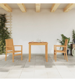 Ensemble à dîner de jardin 3 pcs Bois de teck massif