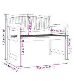 Ensemble à dîner de jardin 3 pcs Bois de teck massif