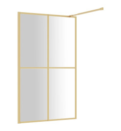 Paroi de douche avec verre ESG transparent doré 118x195 cm