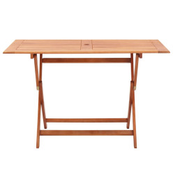 Table pliable de jardin 120x70x75 cm Bois d'eucalyptus solide