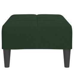 Repose-pied Vert foncé 78x56x32 cm Velours