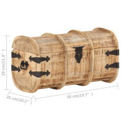 Coffres de rangement 2 pcs Bois de manguier massif