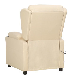 Fauteuil de massage Crème Tissu