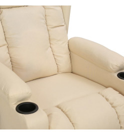 Fauteuil de massage Crème Tissu