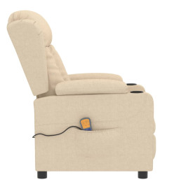 Fauteuil de massage Crème Tissu