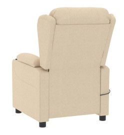 Fauteuil de massage Crème Tissu