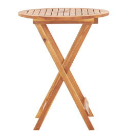 Table pliable de jardin 60x75 cm Bois d'acacia massif