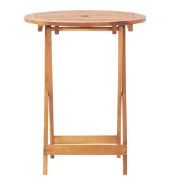 Table pliable de jardin 60x75 cm Bois d'acacia massif