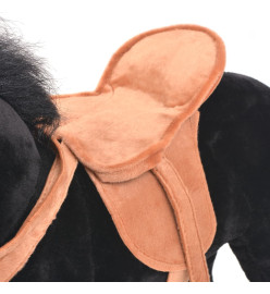 Jouet en peluche Cheval Noir