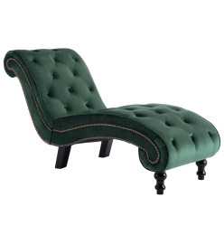 Chaise longue Velours Vert