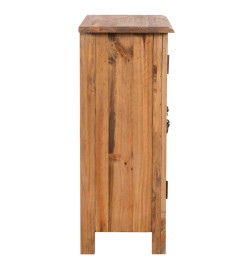 Armoire latérale de salle de bain Pin massif 59x32x80 cm