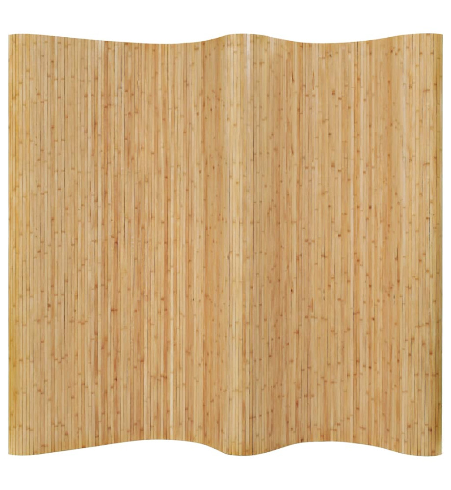 Cloison de séparation Bambou 250 x 165 cm Naturel