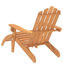 Chaise de jardin Adirondack et repose-pied Bois d'acacia massif