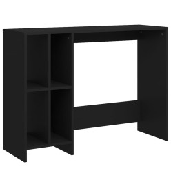 Bureau d'ordinateur portable Noir 102,5x35x75 cm Aggloméré