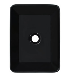 Lavabo 40x30x13 cm Céramique Noir