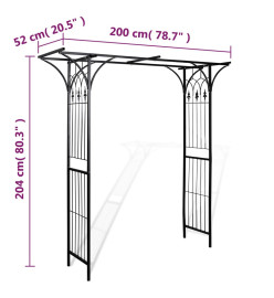 Arche de jardin 200 x 52 x 204 cm