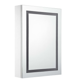 Armoire de salle de bain à miroir LED 50x13x70 cm