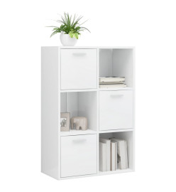 Armoire de rangement Blanc brillant 60x29,5x90 cm Aggloméré