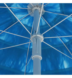 Parasol de plage Hawaii Bleu 300 cm