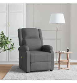 Fauteuil de massage Gris foncé Tissu