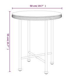 Ensemble de salle à manger de jardin 3 pcs Résine tressée