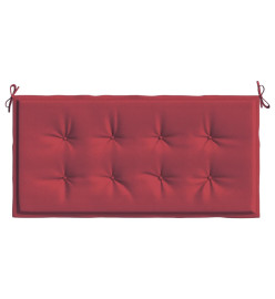 Coussin de banc de jardin rouge bordeaux 100x50x3 cm