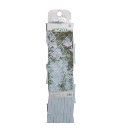 Nature Palissade de jardin 50 x 150 cm PVC Blanc